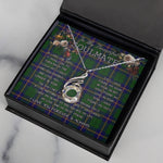 To My Beautiful Soulmate Necklace In Your Eyes I Have Found My Home Clan Carmichael Modern Tartan Rising Phoenix Necklace