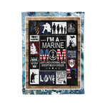 Scotstee Shop - Fleece Blanket - Just Like A Normal Mom Except Much Cooler Mother Day Gifts Fleece Blanket