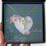 Gift For My Beautiful Girlfriend Necklace Valentine Necklace Clan MacHardy Tartan Cross Dancing Necklace Scottish Tartan Jewelry