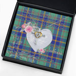 Gift For My Beautiful Girlfriend Necklace Valentine Necklace Clan Us Marine Tartan Cross Dancing Necklace Scottish Tartan Jewelry