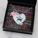 Sea Turtle Necklace Gift for My Beautiful Girlfriend Valentines Necklace Clan MacDonell Of Glengarry Modern Tartan Blue Turtle Necklace