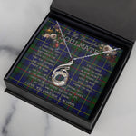 To My Beautiful Soulmate Necklace In Your Eyes I Have Found My Home Clan MacLeod Tartan Rising Phoenix Necklace