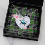 Sea Turtle Necklace Gift for My Beautiful Girlfriend Valentines Necklace Clan Webster Tartan Blue Turtle Necklace