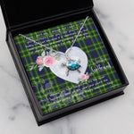Sea Turtle Necklace Gift for My Beautiful Girlfriend Valentines Necklace Clan Campbell Of Breadalbane Modern Tartan Blue Turtle Necklace