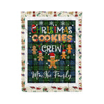 Personalized Gift Tartan Plaid Blanket Clan MacKie With Christmas Cookie Baking Crew Christmas Gift Blanket, Plaid Blanket, Christmas Fleece Blanket, Christmas Blanket, Tartan Blanket, Scottish Blanket, Scotland Blanket, Family Name Blanket, Custom Blanket, Personalized Blanket
