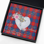 Gift For My Beautiful Girlfriend Necklace Valentine Necklace Clan Galloway Tartan Cross Dancing Necklace Scottish Tartan Jewelry