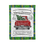 Tartan Blanket Vintage Red Truck with Christmas Tree Family Scottish Clan New Mexico plaid blanket, red plaid blanket, buffalo plaid blanket, green plaid blanket, plaid fleece blanket, blue plaid blanket, red tartan blanket, tartan plaid blanket, black and white plaid blanket, , christmas plaid blanket, orange plaid blanket, tartan plaid throw blanket, pink plaid blanket, brown plaid blanket, buffalo check blanket