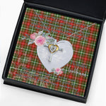 Gift For My Beautiful Girlfriend Necklace Valentine Necklace Clan MacDougall of Lochcarron Tartan Cross Dancing Necklace Scottish Tartan Jewelry