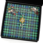 To My Beautiful Soulmate Sunflower Necklace In Your Eyes I Have Found My Home Clan Graham of Montrose Ancient Tartan Jewelry For Girlfriend, Tartan Sunflower Pendant Necklace, Scottish Tartan Jewelry, valentine necklace, necklace girlfriend, necklace for wife, cute necklaces for girlfriend, jewelry for girlfriend, to my soulmate necklace, to my future wife necklace