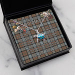 Sea Turtle Necklace To My Beautiful Soulmate Necklace In Your Eyes I Have Found My Home Clan MacLaren Weathered Tartan Blue Turtle Necklace