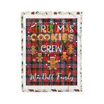 Personalized Gift Tartan Plaid Blanket Clan MacDuff Modern With Christmas Cookie Baking Crew Christmas Gift Blanket, Plaid Blanket, Christmas Fleece Blanket, Christmas Blanket, Tartan Blanket, Scottish Blanket, Scotland Blanket, Family Name Blanket, Custom Blanket, Personalized Blanket