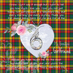 Rising Phoenix Necklace - Valentine Necklace Clan Buchanan Tartan Gift for Girlfriend, Gift for My Wife Rising Phoenix Necklace