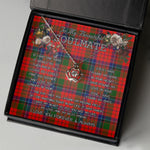 To My Beautiful Soulmate Necklace In Your Eyes I Have Found My Home Clan MacNicol Tartan Crown Pendant Necklace