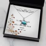 Opal Turtle Necklace - Mom Necklace - I'll Hold You In My Heart Mother's Day Gift