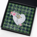 Gift For My Beautiful Girlfriend Necklace Valentine Necklace Clan Blackadder Tartan Cross Dancing Necklace Scottish Tartan Jewelry