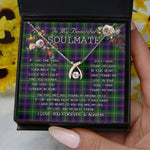 To My Beautiful Soulmate Necklace In Your Eyes I Have Found My Home Clan Malcolm Tartan Wishbone Dancing Necklace