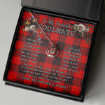 To My Beautiful Soulmate Necklace In Your Eyes I Have Found My Home Clan Wemyss Tartan Crown Pendant Necklace