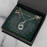 To My Beautiful Soulmate Necklace In Your Eyes I Have Found My Home Clan MacKay Tartan Rising Phoenix Necklace