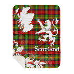 Sherpa Blanket - Tartan Blanket Thistle and Lion Scottish Clan Fullarton Plaid Blanket, plaid sherpa blanket queen,purple sherpa blanket,queen sherpa blanket,queen size sherpa blanket,red sherpa blanket,scottish tartan blankets,sherpa blanket,sherpa christmas blanket