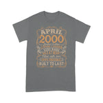 Vintage April 2000 21 Years Born In 2000 21st Bday Gift Birthday Shirt - Scotstee Shop