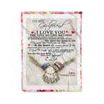 Scotstee Shop - Personalized Gift Wife Love Quote For Girlfriend Best Gift For Wife Fleece Blanket