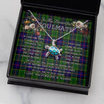 Sea Turtle Necklace To My Beautiful Soulmate Necklace In Your Eyes I Have Found My Home Clan Forsyth Tartan Blue Turtle Necklace