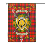 House Flag - Bain Irish Shield Celtic Cross Tartan Garden Flag St Patrick's Day Garden Flag