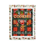 Personalized Gift Tartan Plaid Blanket Clan Cruickshanks With Christmas Cookie Baking Crew Christmas Gift Blanket, Plaid Blanket, Christmas Fleece Blanket, Christmas Blanket, Tartan Blanket, Scottish Blanket, Scotland Blanket, Family Name Blanket, Custom Blanket, Personalized Blanket