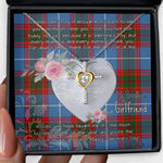 Gift For My Beautiful Girlfriend Necklace Valentine Necklace Clan Pentland Tartan Cross Dancing Necklace Scottish Tartan Jewelry