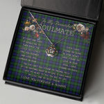 To My Beautiful Soulmate Necklace In Your Eyes I Have Found My Home Clan MacEwen Hunting Tartan Crown Pendant Necklace