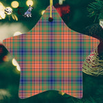 Wilson Tartan Ornament Star Ornament, Christmas Star Decorations, ceramic ornament, Plaid Star Ceramic Ornament, Christmas Ornament Decorations Gift