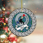 Glen Tartan Ornament,  ceramic ornament, personalized christmas ornaments, christmas tree ornaments, christmas door decorations, Plaid Ornament, Tartan Ceramic Ornament