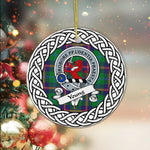 Young Tartan Ornament,  ceramic ornament, personalized christmas ornaments, christmas tree ornaments, christmas door decorations, Plaid Ornament, Tartan Ceramic Ornament