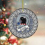 Tweedie Tartan Ornament,  ceramic ornament, personalized christmas ornaments, christmas tree ornaments, christmas door decorations, Plaid Ornament, Tartan Ceramic Ornament