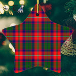 Wauchope Tartan Ornament Star Ornament, Christmas Star Decorations, ceramic ornament, Plaid Star Ceramic Ornament, Christmas Ornament Decorations Gift