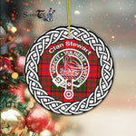 Scotstee Shop - Stewart Of Appin Clan Tartan Crest Badge Plaid Ornament Gift. Christmas Tree Ornament Tartan Ornament Great Christmas Ornaments Gift