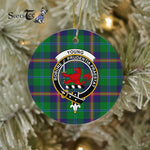 Scotstee Shop - Young Scottish Clan Plaid Ornament Gift. Christmas Tree Ornament Young Clan Tartan Ornament Great Christmas Ornaments Gift
