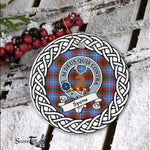 Spens Tartan Ornament,  ceramic ornament, personalized christmas ornaments, christmas tree ornaments, christmas door decorations, Plaid Ornament, Tartan Ceramic Ornament