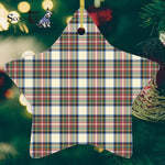 Stewart Dress Ancient Tartan Ornament Star Ornament, Christmas Star Decorations, ceramic ornament, Plaid Star Ceramic Ornament, Christmas Ornament Decorations Gift