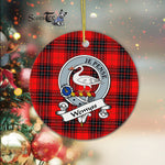 Scotstee Shop - Wemyss Scottish Clan Badge Plaid Ornament Gift. Christmas Tree Ornament Wemyss Clan Tartan Ornament Great Christmas Ornaments Gift
