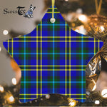 Weir Modern Tartan Ornament Star Ornament, Christmas Star Decorations, ceramic ornament, Plaid Star Ceramic Ornament, Christmas Ornament Decorations Gift