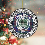Scotstee Shop - Wood Clan Tartan Crest Badge Plaid Ornament Gift. Christmas Tree Ornament Tartan Ornament Great Christmas Ornaments Gift