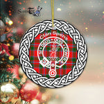 Scotstee Shop - Spens Clan Tartan Crest Badge Plaid Ornament Gift. Christmas Tree Ornament Tartan Ornament Great Christmas Ornaments Gift