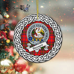 Stewart Of Appin Tartan Ornament,  ceramic ornament, personalized christmas ornaments, christmas tree ornaments, christmas door decorations, Plaid Ornament, Tartan Ceramic Ornament