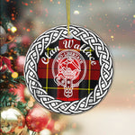 Scotstee Shop - Wallace Clan Tartan Crest Badge Plaid Ornament Gift. Christmas Tree Ornament Tartan Ornament Great Christmas Ornaments Gift