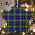 Whitefoord Tartan Ornament Star Ornament, Christmas Star Decorations, ceramic ornament, Plaid Star Ceramic Ornament, Christmas Ornament Decorations Gift