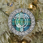 Scotstee Shop - Gordon Ancient Clan Tartan Crest Badge Plaid Ornament Gift. Christmas Tree Ornament Tartan Ornament Great Christmas Ornaments Gift