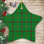 Tribe Of Mar Tartan Ornament Star Ornament, Christmas Star Decorations, ceramic ornament, Plaid Star Ceramic Ornament, Christmas Ornament Decorations Gift