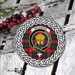 Wauchope Tartan Ornament,  ceramic ornament, personalized christmas ornaments, christmas tree ornaments, christmas door decorations, Plaid Ornament, Tartan Ceramic Ornament