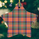 Stewart Royal Ancient Tartan Ornament Star Ornament, Christmas Star Decorations, ceramic ornament, Plaid Star Ceramic Ornament, Christmas Ornament Decorations Gift